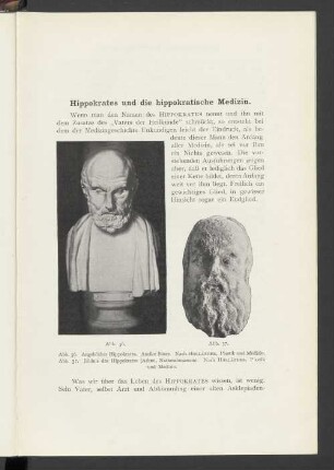Hippokrates und die hippokratische Medizin