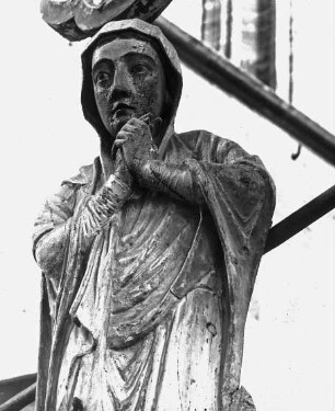 Halberstadt, Dom St. Stephanus und St. Sixtus, Chor, Triumphkreuzgruppe, Maria