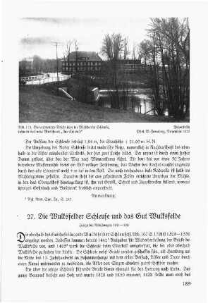 27. Die Wulksfelder Schleuse und das Gut Wulksfelde