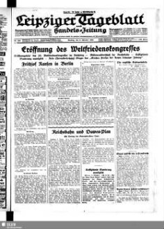 Leipziger Tageblatt und Handelszeitung : Amtsblatt des Rates und des Polizeiamtes der Stadt Leipzig