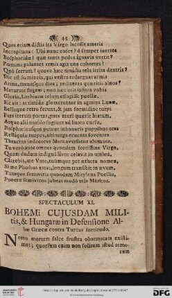 Spectaculum XI: Bohemi cujusdam militis […]