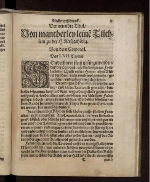 Der zehendt und letzte Titul. Von gemeinem Haußrath