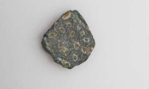 Splitter eines Millefiori-Gefässes, grünlich-gelb