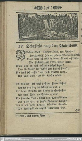 IV. Sehnsucht nach dem Vatterland