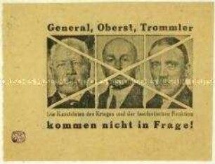 Aufruf der KPD zur Wahl von Ernst Thälmann zum Reichspräsidenten 1932