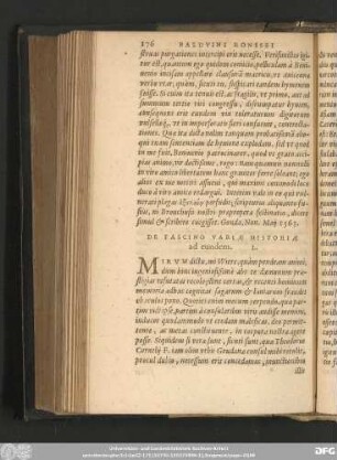 De Fascino Variae Historiae ad eundem. L.