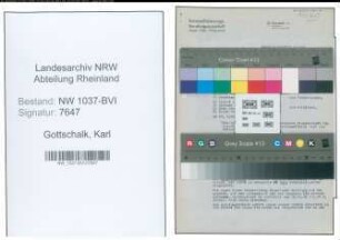 Entnazifizierung Karl Gottschalk , geb. 11.02.1894 (Reg.Inspektor)