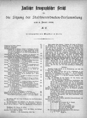 No. 17, 4. Juni 1891