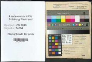 Entnazifizierung Heinrich Kleinschmidt , geb. 04.03.1917 (Polizist)