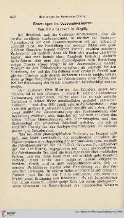 22: Neuerungen im Ozobromverfahren