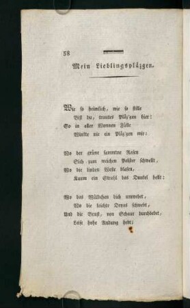 58-60, Mein Lieblingspläzgen