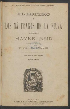 El estero ó Los náufragos de la selva
