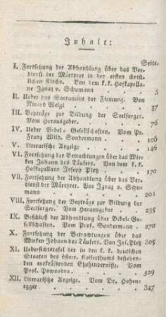 390 Inhaltsverzeichnis