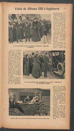 Visita de Alfonso XIII á Inglaterra