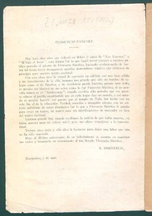 Florencio Sánchez