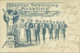 Gesellige Vereinigung „Anhaltinia“- 1904 - Schwebt hin mit flinken Füßen, [...]