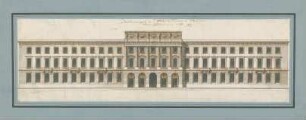 Fischer, Carl von; Paris (Frankreich); Louvre - Hauptfassade (Ansicht)