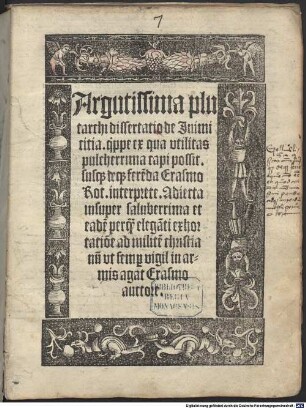 Dissertatio de Inimicitia