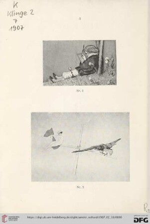 Opus I. Radierte Skizzen (Nr. 1-8)