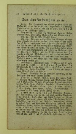 Das Kurfuerstenthum Hessen