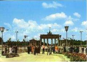 Das Brandenburger Tor von Osten gesehen