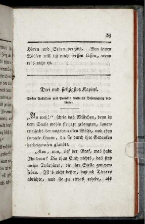Drei und siebzigstes Kapitel.