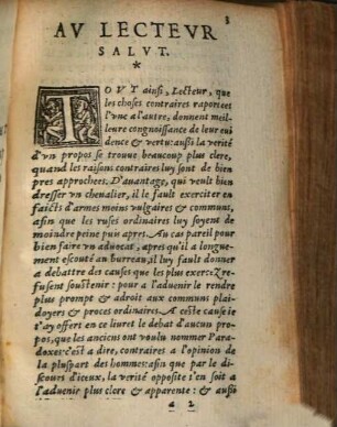 Paradoxes, Ov Sentences, debatues, & elegamment deduites contre la commune opinion : Traité non moins plein de doctrine, que de recreation pour toutes gens. Reueu, & augmenté