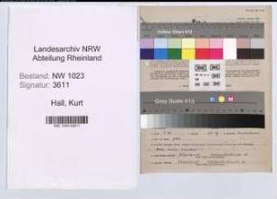 Entnazifizierung Kurt Hall , geb. 29.01.1914 (Steuerinspektor)