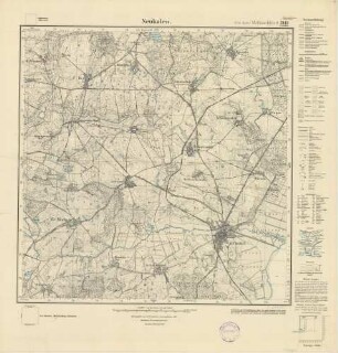 2142 (alte Nr.: 759) Neukalen, Meßtischblatt (4cm - Karte)