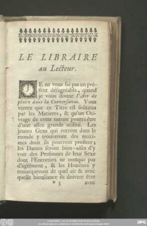 Le Libraire au Lecteur.