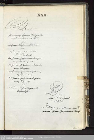 XXII., 1. Juli 1856