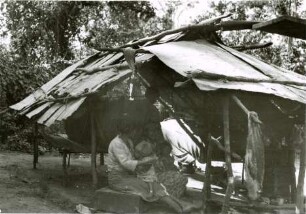 Hütte der indigenen Bevölkerung am Río Paraná