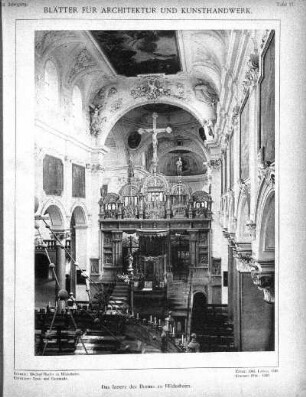 Tafel 77: Das Innere des Domes zu Hildesheim