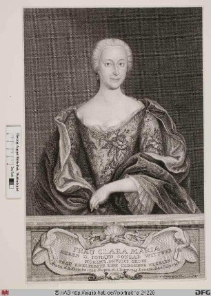 Bildnis Clara Maria Wittwer, geb. Negelein