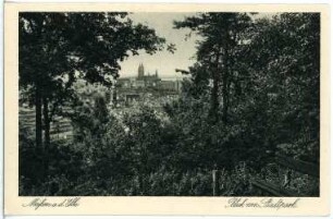 Meißen. Blick vom Stadtpark auf Meißen