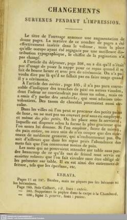 Propriétés des aliments