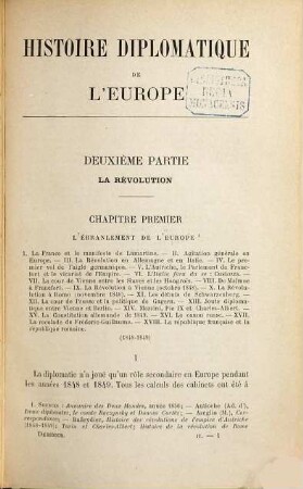 Histoire diplomatique de l'Europe, 2