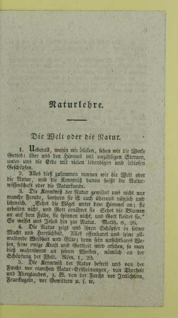 Naturlehre