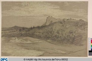 Landschaftsstudie mit der Burg Regenstein