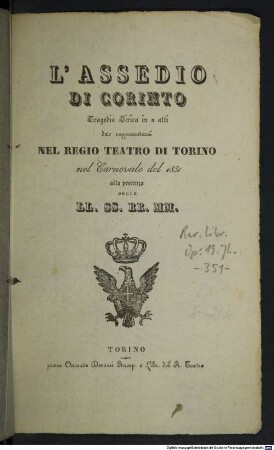 L' assedio di Corinto