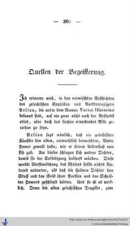 Quellen der Begeisterung