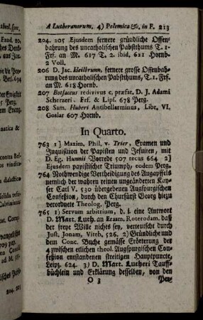 763 1] Maxim. Phil. v. Trier, Examen und Inquisition der Papisten und Jesuiten,[...] - 940 Abr. Calovii Examen declaration,[...]
