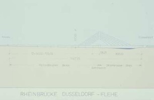 Rheinbrücke, Düsseldorf-Flehe