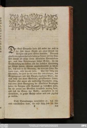 [Bekehrungsgeschichte des vormaligen Grafen und Königl. Dänischen Geheimen Cabinetsministers Joh. Friedrich Struensee]