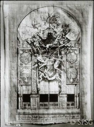Berlin, Schloss Charlottenburg, Altes Schloss, Westflügel, Erdgeschoss, Kapelle, R. 94a, Detail.