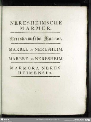 Neresheimsche Marmer. Neresheimische Marmor. Marble Of Neresheim. Marbre De Neresheim. Marmora Neresheimensia