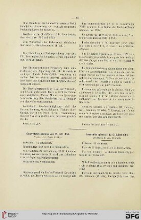 Generalversammlung vom 13. Juli 1904 / Assemblée générale du 13 juillet 1904