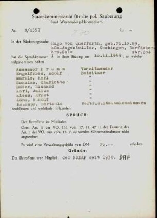 Querfurth, Hugo von