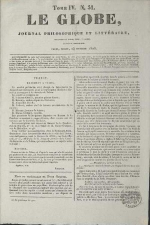 1826, 31: Heft