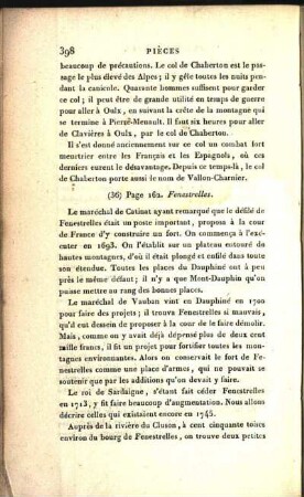 (36) Page 162. Fenestrelles.